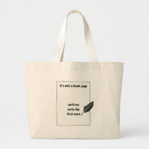 It's only a blank page... canvas bags