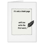It's only a blank page... cards