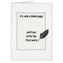 It's only a blank page... cards