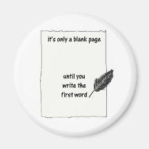 It's only a blank page... fridge magnets