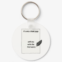 It's only a blank page... keychains by chickollage It's only a blank page... keychains