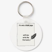 It's only a blank page... keychains by chickollage It's only a blank page... keychains