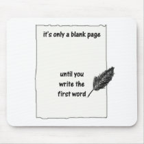 It's only a blank page... mousepads