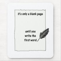 It's only a blank page... mousepads