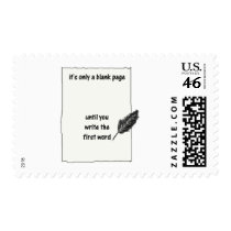 It's only a blank page... postage