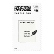 It's only a blank page... postage