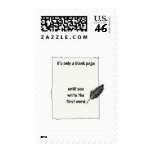 It's only a blank page... stamps