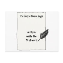 It's only a blank page... postcards