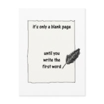 It's only a blank page... postcards
