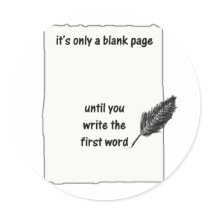 It's only a blank page... stickers