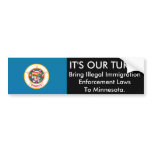 It's Our Turn, Minnesota Bumper Sticker