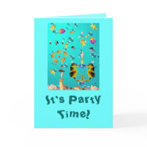 It's Party Time!, Birthday Card by SeaAngel It's Party Time!, Birthday Card