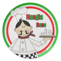 It's Pizza Time! Mangia Bene Party Plate