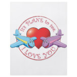 It's PLANE to see, I LOVE YOU Flyer Design