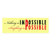 It's Possible motivart card Business Cards