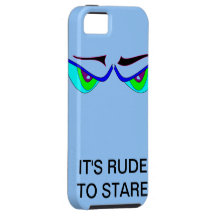 IT'S RUDE TO STARE Case iPhone 5 Cover