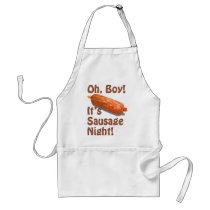 It's Sausage Night! aprons by MeatShirt It's Sausage Night! aprons