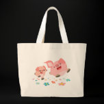 It's Spring!!-Two Cute Cartoon Pigs Bag