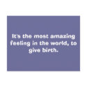 It's the most amazing feeling in the world, to ... postcards