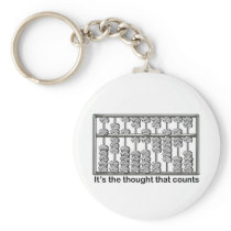 It's the thought that counts key chain
