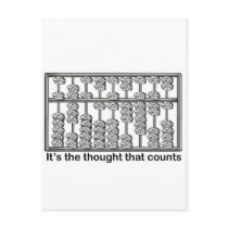 It's the thought that counts postcards