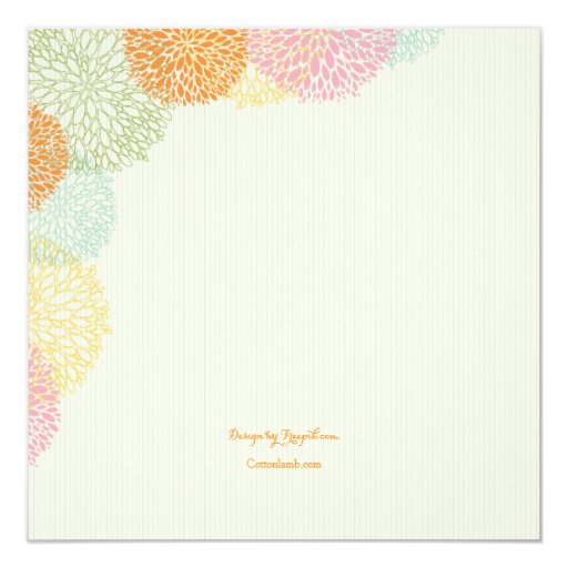 It's Time Floral Baby Shower Invitation