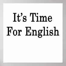 It's Time For English Print