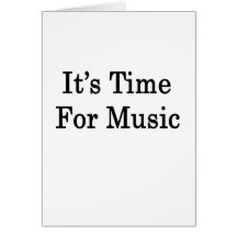 It's Time For Music Cards