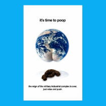 It's Time to Poop Poster