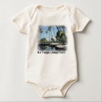 It's Tough Living Here Baby T-shirt by Firecrackinmama2 It's Tough Living Here Baby T-shirt