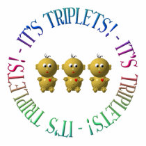 It's triplets! photo sculpture