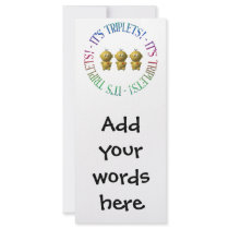 It's triplets! rack card template