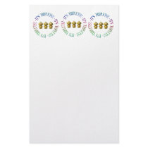 It's triplets! custom stationery