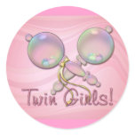 IT'S TWIN GIRLS BABY RATTLE by SHARON SHARPE stickers