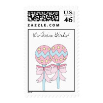 It's Twin Girls Postage postage