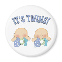 ITS TWINS (Boy Boy) Refrigerator Magnet