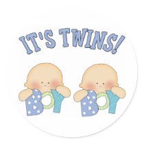 ITS TWINS (Boy Boy) Stickers