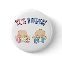 ITS TWINS (Boy Girl) Pin