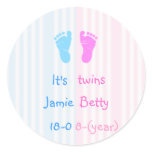 It's twins - footprints stickers