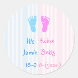 It's twins - footprints stickers