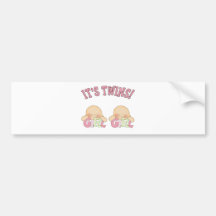 It's Twins! (GIRL GIRL) Bumper Sticker