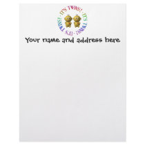 It's twins! letterhead
