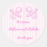 It's twins pacifier stickers