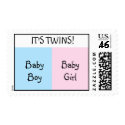 IT'S TWINS! - postage stamps