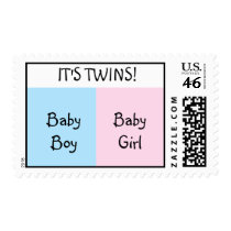 IT'S TWINS! - postage stamps