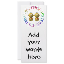 It's twins! rack cards