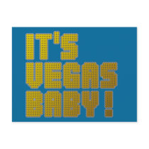 Its Vegas Baby! postcards by ElectricPopSpot Its Vegas Baby! postcards
