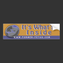 It's What's Inside Bumper bumper stickers