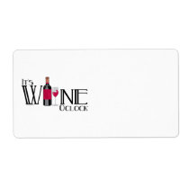 It's Wine O'clock Shipping Labels