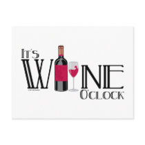 It's Wine O'clock Post Cards